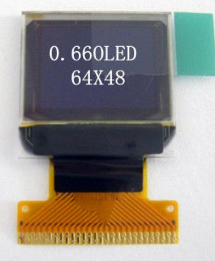 0.66nch White PM OLED Module FPC Pins with Resolution 64*48Dots IPS Viewing Angle