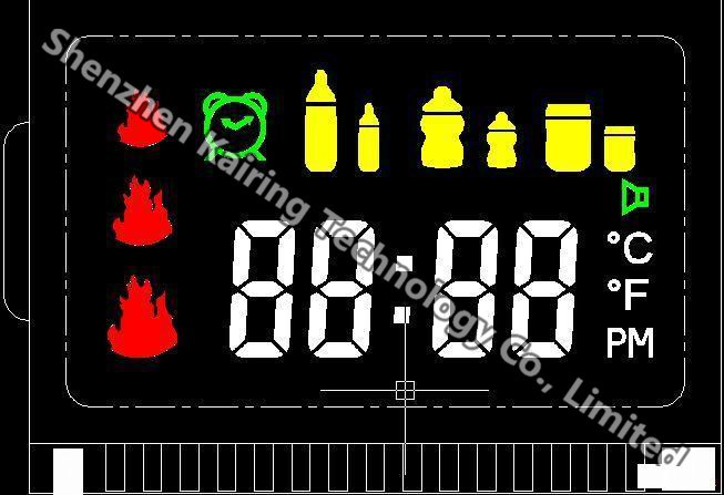 KDV5122 VA LCD Higher Contrast Wider Viewing Angle Negative Transmissive Black Mode Wide Temperature