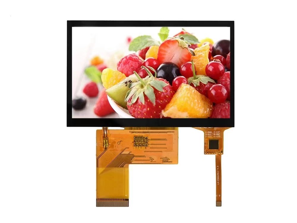 4.3inch TFT module with resdution 800*480 Driver with 40pins IPS Viewing Angle 400cd high Brightnessdriving board